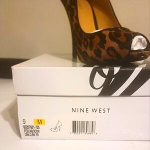 Nine West leopard heels